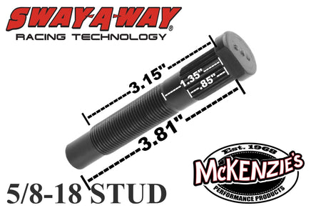 SAW-8124 5/8-18 Press In Stud
