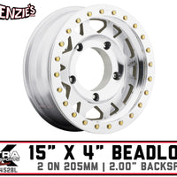 15" x 4" Ultra X103 Beadlock Wheel | 5 on 205 VW Pattern | 5452BL