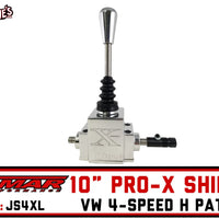 Jamar Billet Pro-X Shifter | Polished 10" Handle 4-Speed | Jamar JS4XL