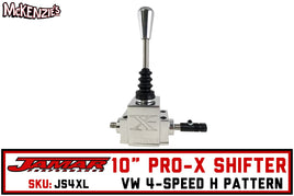 Jamar Billet Pro-X Shifter | Polished 10" Handle 4-Speed | Jamar JS4XL