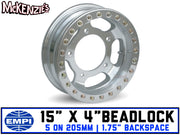 15" x 4" Empi Race-trim Beadlock Wheel Kit | 5 on 205MM VW Pattern | EMPI 9764-KIT