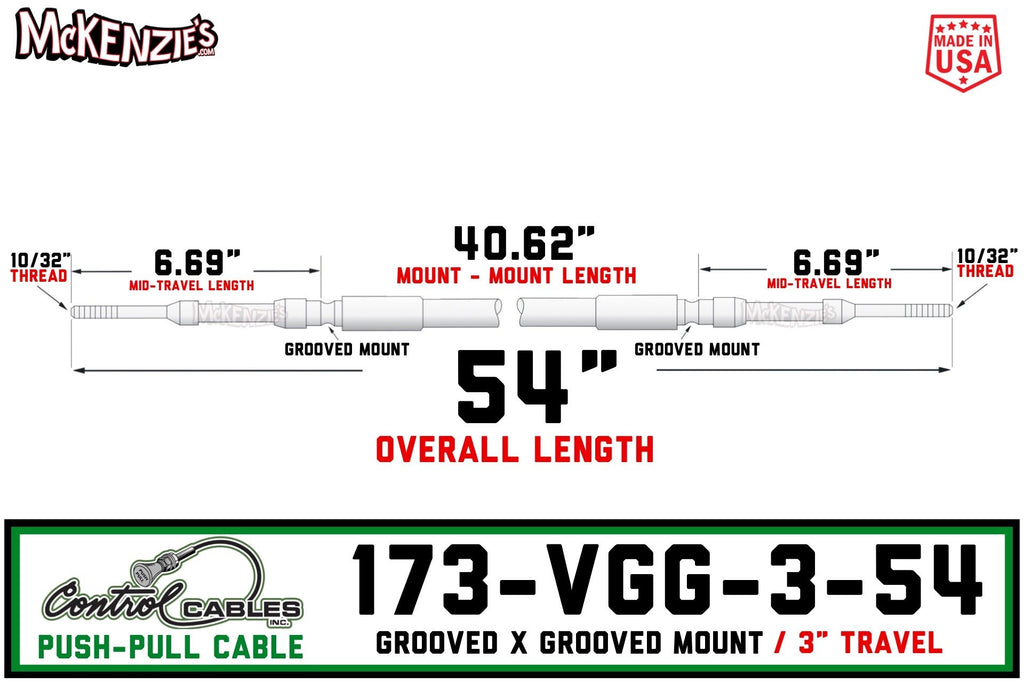 Control Cables 173-VGG-3-54