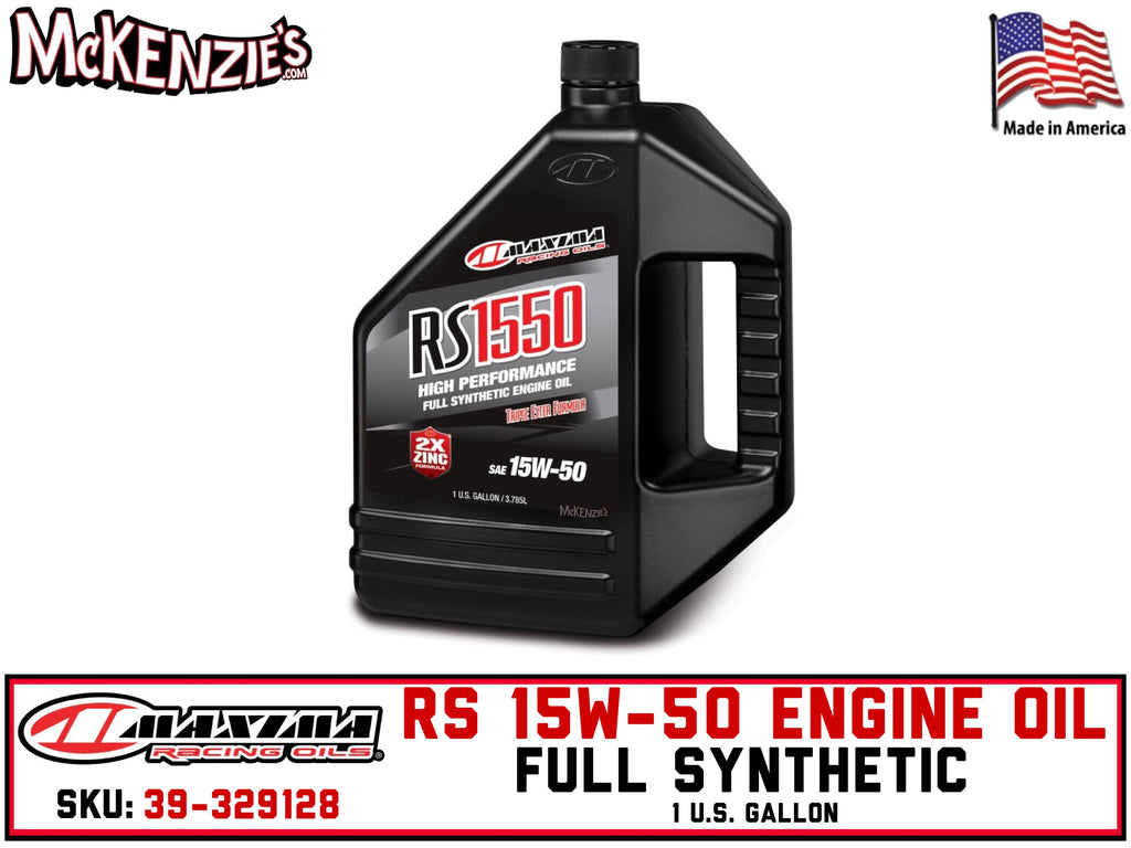 RS 15W-50 Full Synthetic Engine Oil | 1 U.S. Gallon | Maxima 39-329128