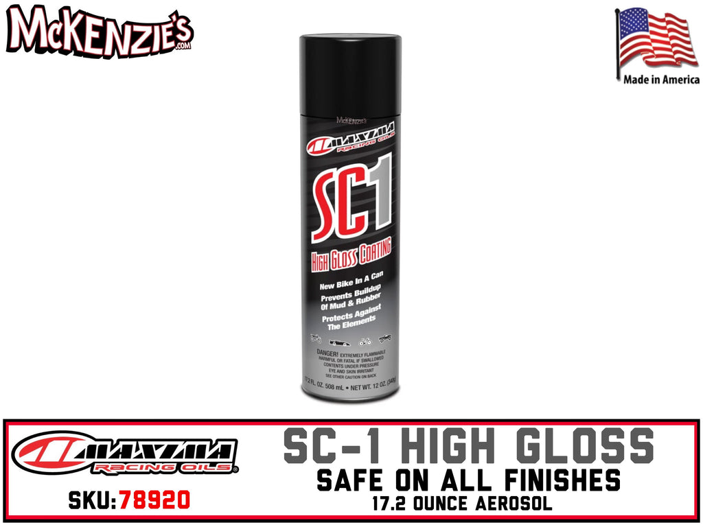 RPM Maxima SC1 High Gloss Clear Coat 12oz. Spray Case/12 Pack SC-1