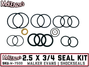 Walker Evans 2.5" x 3/4" Shaft Seal Kit | Velocity Series |  Shock Seals AHD-W-750D