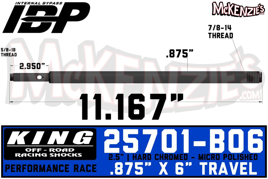 King 25701-B06 | 2.5" x 7/8 IBP Shaft