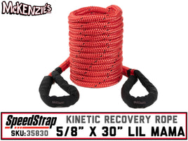 5/8" x 30FT LIL MAMA | Kinetic Recovery Rope | 14,800lbs MRC | Speed Strap