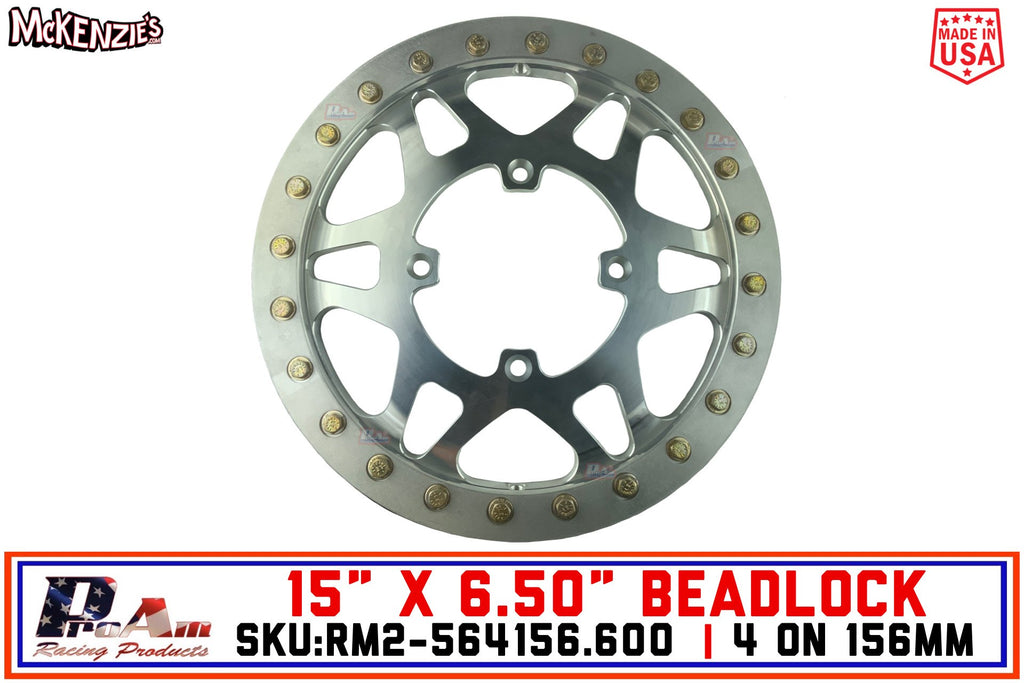 SXS 15" x 6.50" -  4 on 156mm Forged Beadlock Wheel | 6" Backspacing | ProAm RM2