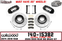 Wilwood 140-15382 | Rear TX6R Big Brake Kit | 2014-2018 Ram 2500/3500