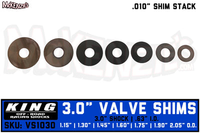 King Shock Valve Shim Kit | 3.0