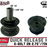 Sweet Steering Wheel Quick Release | 6-Bolt on 2.75"/70mm | 801-70055B