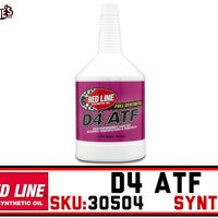 Redline 30504 | D4 ATF | Synthetic Quart