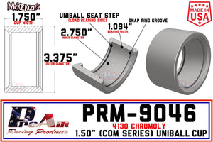 PRM-9046 | 1.50" Uniball Cup