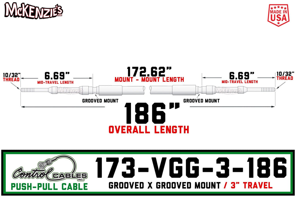 Control Cable 173-VGG-3-186