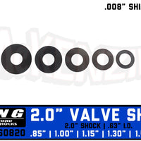 King Shock Valve Shim Kit | 2.0" x .008" Shock Valve Stack | King VS0820