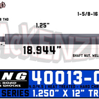 King Shocks 40013-W12 | 1.250" X 12" Travel Shaft | 4.0/4.5 Race Series | King 40013-012