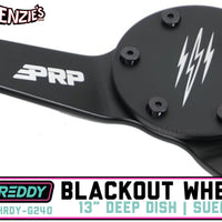 Shreddy Blackout Steering Wheel | 13" Suede x 3" Dish 6-Bolt | PRP SHRDY-G240