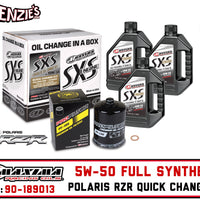 Polaris 5W-50 Full Synthetic Oil Quick Change Kit | Maxima 90-189013
