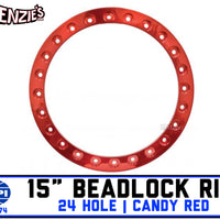 15" Empi Race-Trim Beadlock Ring | Candy Red | EMPI 9774