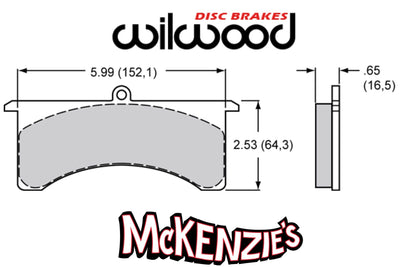 Wilwood 7516 Series Brake Pads - 5.99