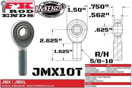 FK BEARING JMX10T 5/8 HEIM
