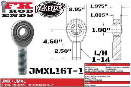 FK BEARING JMXL16T-1 1IN HEIM