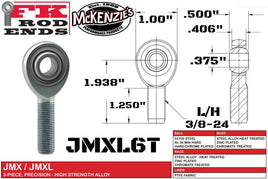 FK BEARING JMXL6T 3/8 HEIM