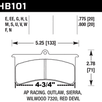 HAWK HB101 SERIES BRAKE PADS