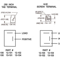 K4 Sealed Toggle Switches - Single Pole