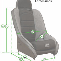 PRP Comp Pro Seat Dimensions