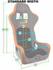 PRP Alpha Composite Seat Dimensions