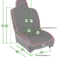 PRP Premier Seat Dimensions