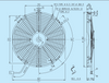 Spal 30100385 Puller Fan VA08-AP10/C-23A