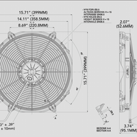 Spal 30102082 Puller Fan VA33-AP71/LL-65A