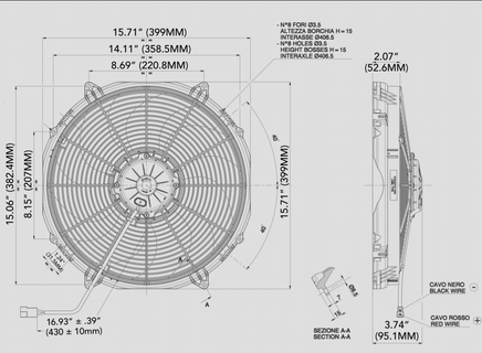 Spal 30102082 Puller Fan VA33-AP71/LL-65A