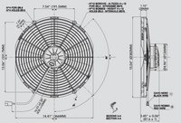 Spal 30102055 Pusher Fan VA08-AP70/LL-23MS