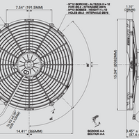 Spal 30102055 Pusher Fan VA08-AP70/LL-23MS