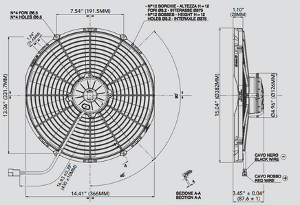 Spal 30102055 Pusher Fan VA08-AP70/LL-23MS