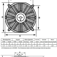 Perma-Cool Std. Electric Fan 19120, (10") 2350 CFM 