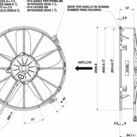 Spal 30102025 Pusher Fan VA01-AP70/LL-36S