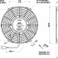 Spal 30100381 Pusher Fan VA07-AP12/C-31S