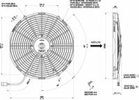 Spal 30100385 Puller Fan VA08-AP10/C-23A