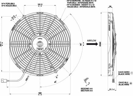 Spal 30100385 Puller Fan VA08-AP10/C-23A
