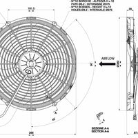 Spal 30102056 Pusher Fan VA08-AP71/LL-53S