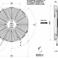 Spal 30101504 Puller Fan VA10-AP50/C-25A