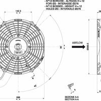 Spal 30100360 Puller Fan VA11-AP8/C-29A