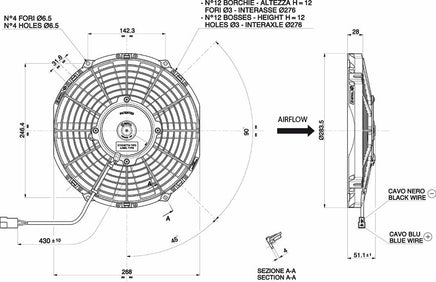 Spal 30100360 Puller Fan VA11-AP8/C-29A