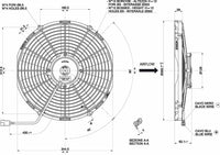 Spal 30101507 Puller Fan VA13-AP51/C-35A
