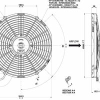 Spal 30101507 Puller Fan VA13-AP51/C-35A