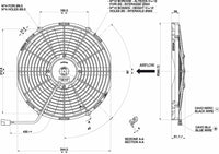 Spal 30100399 Pusher Fan VA13-AP9/C-35S